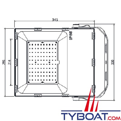 Génois - Projecteur extra plat LED IP65 - 100 Watts - 230 Vac