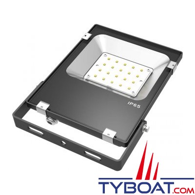 Génois - Projecteur extra plat LED IP65 - 20 Watts - 24Volts 