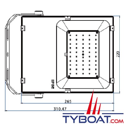 Génois - Projecteur extra plat LED IP65 - 50 Watts - 230 Volts 