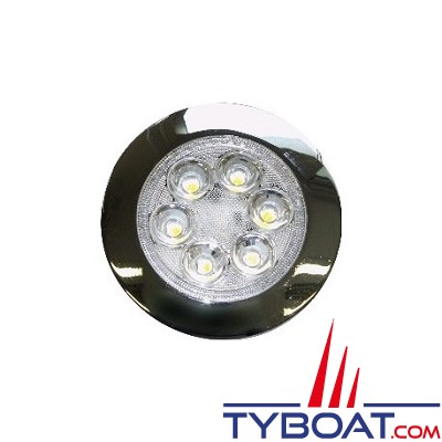 Genois - Spot 6 Power leds - IP67 - 100° - Ø 90 mm - 10/30 Volts