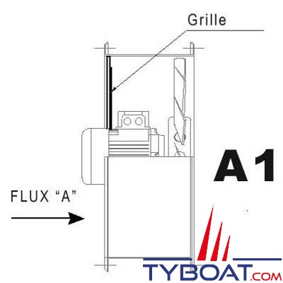 GIANNESCHI - TILMO254 - Ventilateur hélicoïdal 12V  Ø270mm