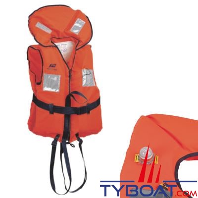 Gilet de sauvetage Plastimo Typhon  150N -  30 à 50 Kg avec feu