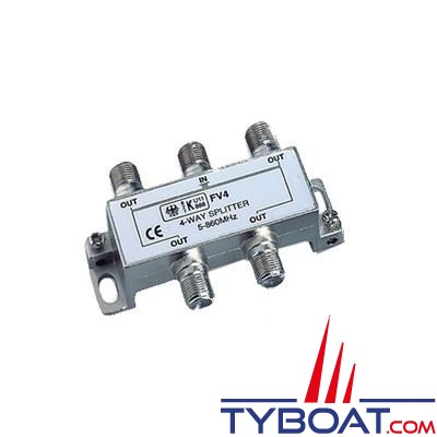 Glomex - Répartiteur d'antenne pour modèles V9125, V9112 et V9130 - 1 entrée/4 sorties - V9151 