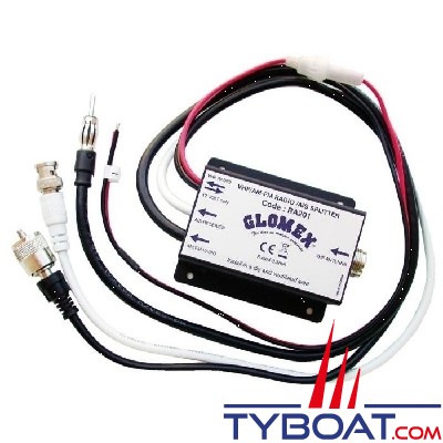 Glomex - Répartiteur d'antenne VHF/AIS/Récepteur AM-FM - RA201 
