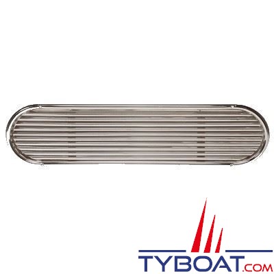 Grille de ventilation Vetus SSVL inox 316 longueur 590 mm