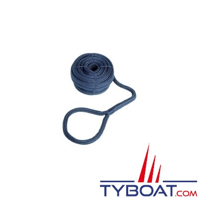 GS Marine - Bosse d'amarrage - Bleu - Epissure/cosse -   Ø 16mm - 7 mètres