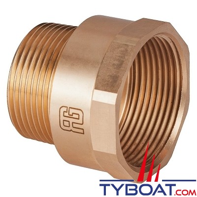 Guidi - Raccord réduction bronze femelle-male Ø 1 1/2