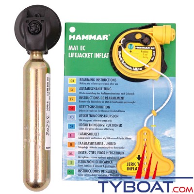 HAMMAR - Kit recharge MA1EC 60 gr -pour gilet hydrostatique 300N .