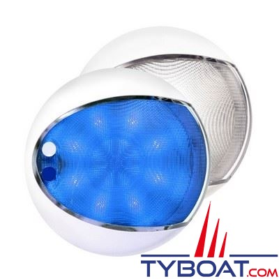 Hella Marine - Applique à Leds EuroLed - Touch bleu/blanc - variateur intégré - Ø129,5mm - 12/24 volts