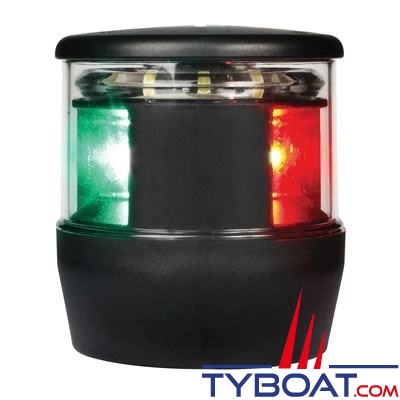 Hella Marine - NaviLED Trio feu à led - 2NM - tricolore avec feu de mouillage intégré - Boîtier Noir - Tête de mât 