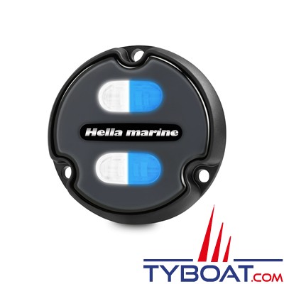 Hella Marine - Spot LED sous-marin Apelo A1 blanc/bleu 1800 lm lentille anthracite