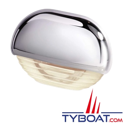 Hella - Easy Fit - éclairage de courtoisie Led ou pour marche Habillage Chrome, lumière blanc chaud