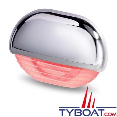 Hella - Easy Fit - éclairage de courtoisie Led ou pour marche Habillage Chrome, lumière rouge