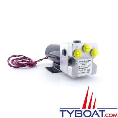 Hy-ProDrive - Pompe hydraulique réversible PR+08 12 - 12 Volts - 0,8 Litre/Minute