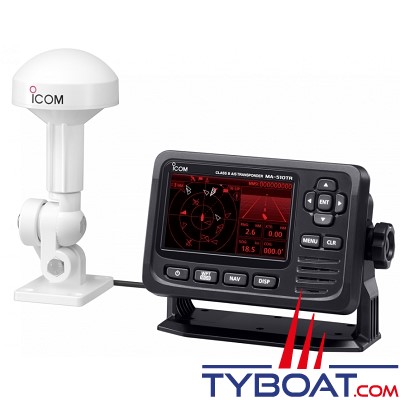 Icom - Transpondeur AIS avec écran MA-510TR - Classe B - 2 Watts - NMEA2000/NMEA0183