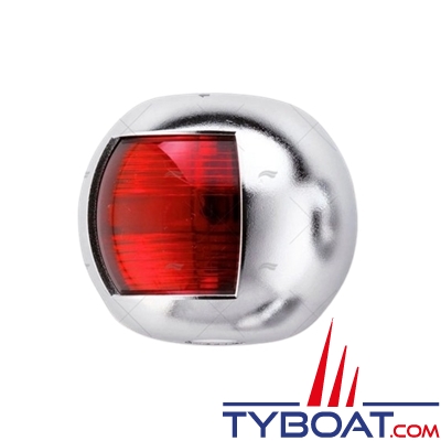 Imnasa - Feu de navigation babord - pour bateau < 12m - inox - 12 Volts