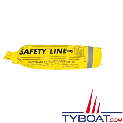 Imnasa - Ligne de jet pour bouée de sauvetage avec sac de protection - 30 mètres