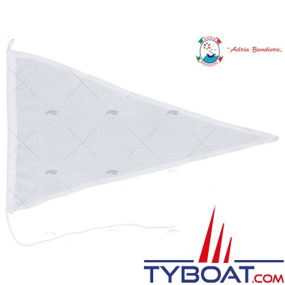 Adria Bandiere - Pavillon triangulaire blanc - 30 x 45cm