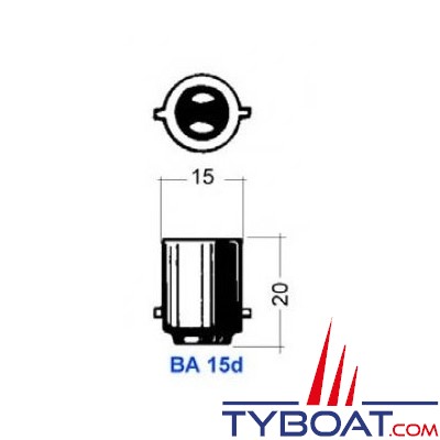 Ampoule 12 Volts 25 Watts - BA15D