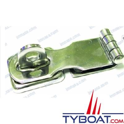 Attache-capot à cadenas - anneau pivotant - inox - 70 mm