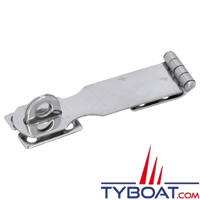 Attache-capot à cadenas - inox - 95x25mm