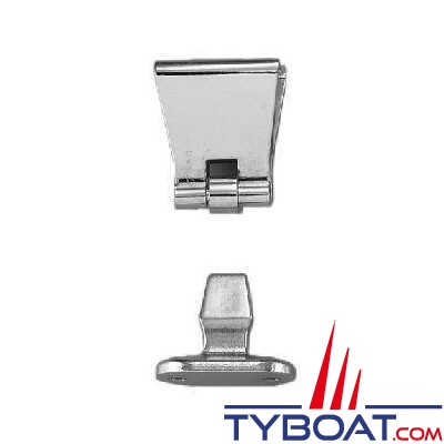 Bloqueur de porte - tout inox - 26.5  x28 x 38 mm