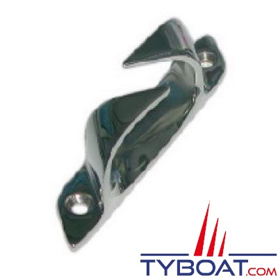 Chaumard croisé inox longueur 114 mm pour cordage Ø 17 mm  bâbord