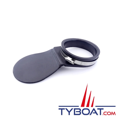 Clapet d'échappement en néoprène avec collier en inox - Ø 63 mm