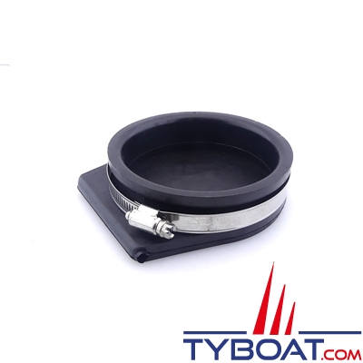 Clapet d'échappement en néoprène avec collier en inox - Ø 75 mm