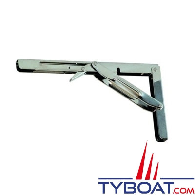 Ferrure de table pliante inox 304 - 303x165x25 mm - résistance 250kg