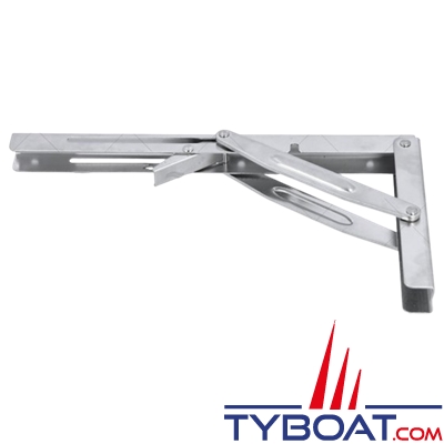 Ferrure de table pliante inox 304 - 303x165x25 mm - résistance 40kg