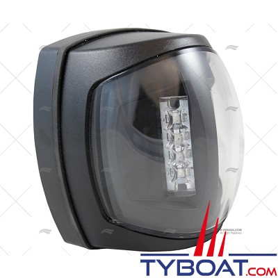 Feu de navigation LED - babord - polycarbonate noir - 2 MN - 12 Volts - IP65