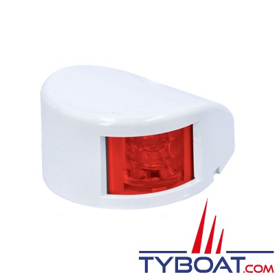 Feu de navigation plat - pvc blanc - babord - 12 volts