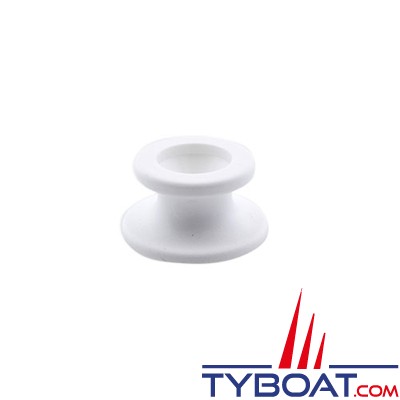 Fixation plastique pour taud ou capote - Ø 12 mm - Blanc