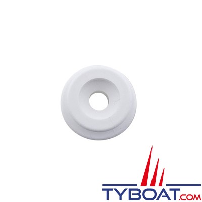 Fixation plastique pour taud ou capote - hauteur 12mm - Ø 20/25mm - blanc