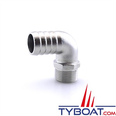 Raccord Coudé Pour Tuyau De Vidange Climatiseur – 15 Mm – PVC Blanc Avec Joint Caoutchouc – Pour Mini-split Et Climatiseur Fenêtre