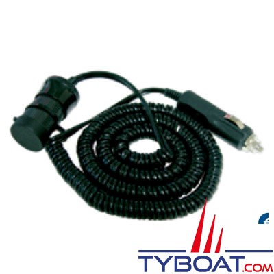 Rallonge prise allume-cigare 12V - 10A longueur 0,75m