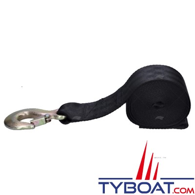 Sangle de traction Polyamide - Charge rupture 2000 kgs - Largeur 5 cm - Longueur 4,50 m