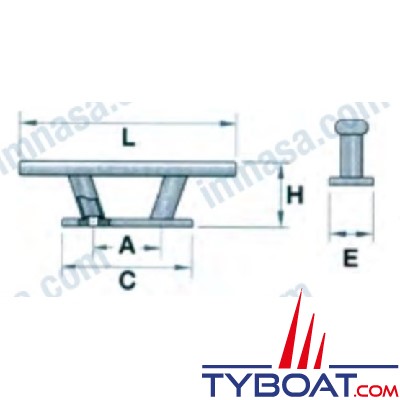 Taquet inox 316L