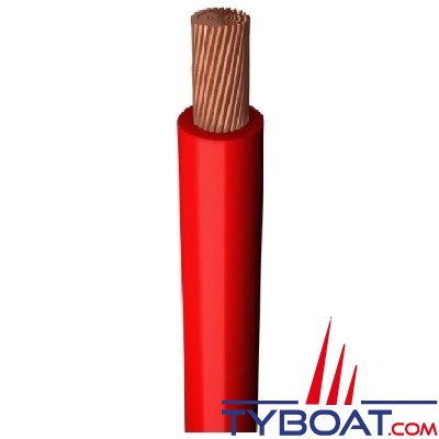 Topflex - Câble électrique H07V-K - 1.5mm² - Rouge (10m)