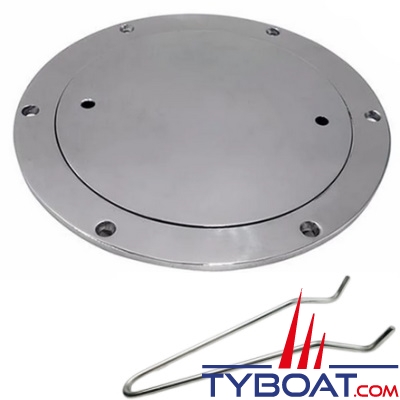 Trappe de visite - Inox 316 - avec clé - Ø intérieur 102mm - Ø extérieur 149mm