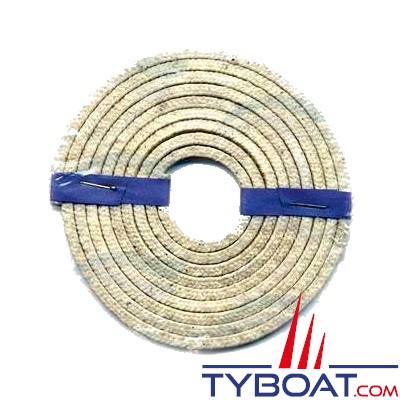 Tresse téflon pour presse étoupe 4x4mm - longueur 2 mètres