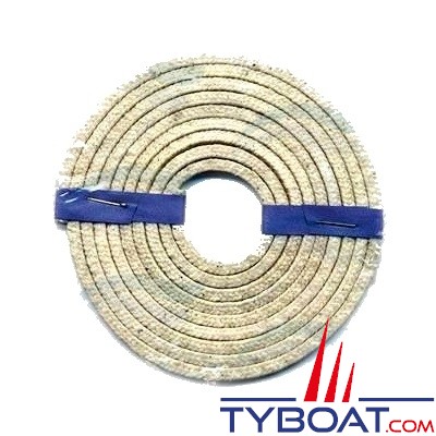 Tresse téflon pour presse étoupe 8x8mm - longueur 2 mètres