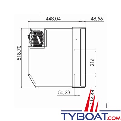 Indel Marine - BI29 Dual - Coffre à encastrer 29L - +10°C à -12°C