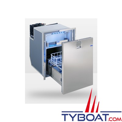 Indel Marine - Réfrigérateur à 1 tiroir + freezer 49 Litres - Drawer DR49 Inox - 12/24 Volts