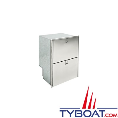 Indel Marine - Réfrigérateur à 2 tiroirs inox 95 + 65L - Drawer DR160 Inox - 12/24 Volts