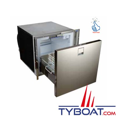 Indel Marine - Réfrigérateur à tiroir 100 Litres - Drawer DR100 Inox Clean-touch - 12/24 Volts