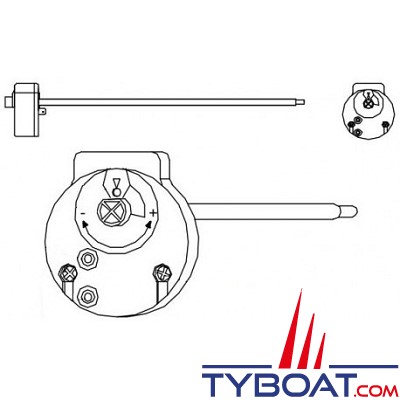 Indel Marine - SEA00019HA - Thermostat SLIM avant 2004 / Isotemp 15L avant 1999