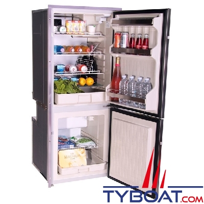 Isotherm - Réfrigérateur Congélateur CR195 (130+60 litres) Inox Combi Line - 12/24V