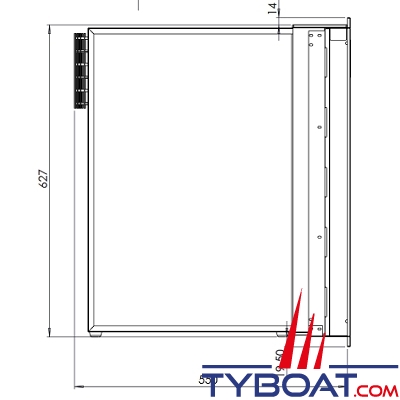 Isotherm - Réfrigérateur CR85CT Cruise Clean Touch - 85 Litres - inox - 12/24V